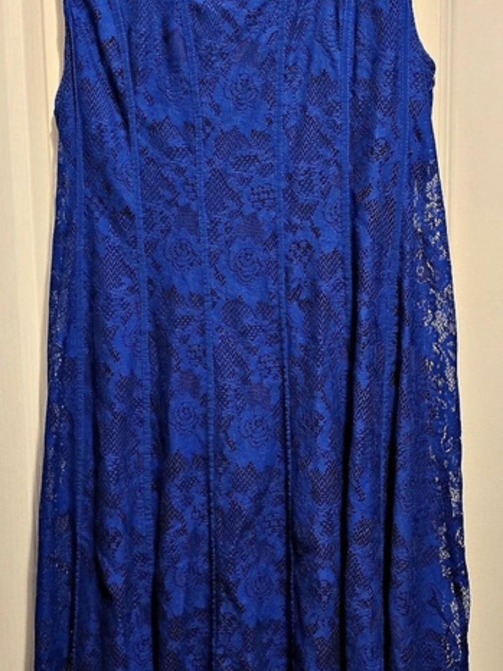 Candalite Blue Lace Maxi Dress Size XL - Excellent Used Condition